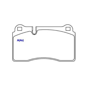 Pastilha Dianteira Touareg 3.2 4.2 5.0 6.0 Range Rover Sport