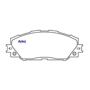 Pastilha Dianteira Rav4 2.4 2006 Em Diante