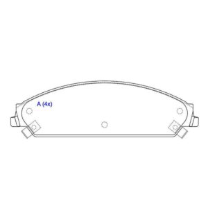 Pastilha Dianteira Chrysler 300c 6.1 V8 07 Em Diante