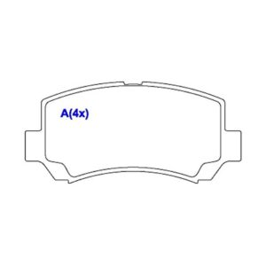 PASTILHA DIANTEIRA TOWNER 1.0 09 EM DIANTE --