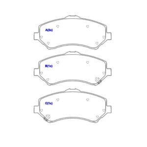 Pastilha Dianteira Journey/wrangler 2.0/2.4/2.7 07 Em Diante
