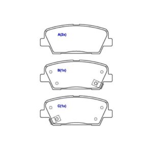 Pastilha Traseira Mohave 3.0/3.8/4.6 V8 2010 Em Diante