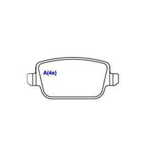 Pastilha Tras Trw Mondeo 1.6 2.0 16v Freelander 2.2 / 3.2