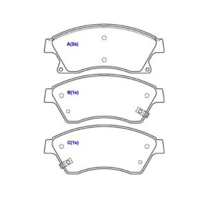 Jogo Pastilha De Freio Dianteira Cruze Lt Ltz 2112 Em Diante