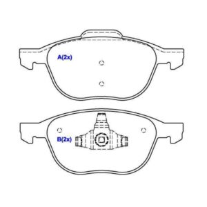 Jogo Pastilha De Freio Dianteira Ecosport Focus 2240
