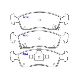 Kit Pastilha De Freio Dianteira Onix 2013 2014 2015 2016 17