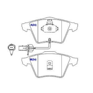 Jogo Pastilha De Freio Dianteira Audi A6 Quattro 1057