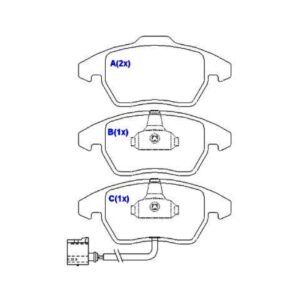 Kit Pastilha Dianteira Jetta 2.0 Tsi 2016 Em Diante