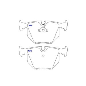 Pastilha Traseira Bmw E46 Serie 3 1998 Em Diante