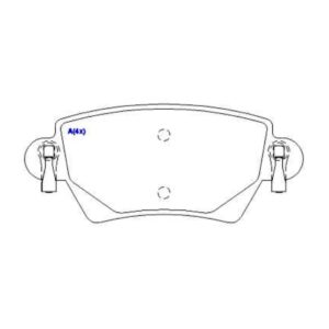 Kit Pastilha Traseira Mondeo 2000 Em Diante