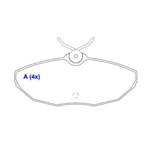 Kit Pastilha Traseira Para Troller T4 Tdi 2003 Em Diante