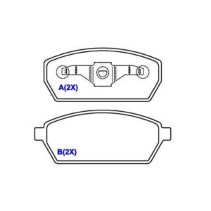 Kit Pastilha De Freio Dianteira Towner Jr 1.0 2009 10 11 12