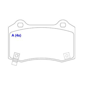 Kit Pastilha Traseira Grand Cherokee Srt8 6.1