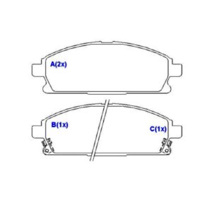 Pastilha Dianteira Pathfinder 3.5 V6 / Wd21 2001 Em Diante