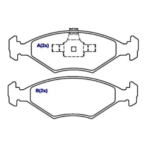 Pastilha Freio Dianteira Fiat Palio 1.0 2009 2010 2011 2012