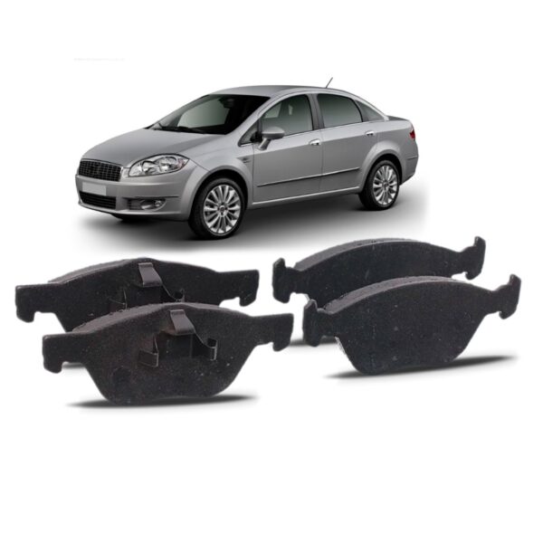 Kit Pastilha Freio Dianteira Linea 1.4/ 1.8 2010 Em Diante