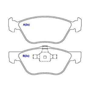 Kit Pastilha Freio Dianteira Linea 1.4/ 1.8 2010 Em Diante