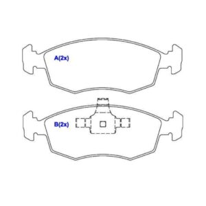 Kit Pastilha Freio Dianteira Punto 1.4 2013 2014 2015 2016