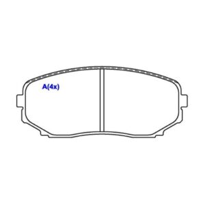 Pastilha Dianteira Ford Edge 3.5l V6 2011 2012 13 2014 2015