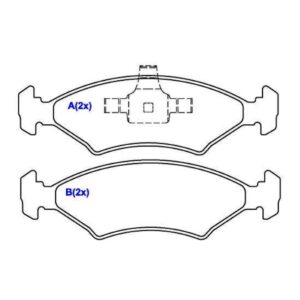 Kit Pastilha Freio Dianteiro Ford Ka 1.6 2009 Em Diante