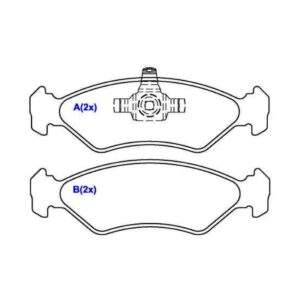 Pastilha Freio Dianteira Ford Ka 1.0 1.3 2009 2010 2011 2012