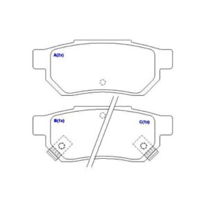 Kit Pastilha Traseira City 2009 Em Diante