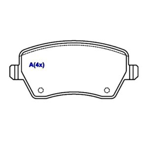 Pastilha Dianteira Duster 1.6 16v 2011 Em Diante