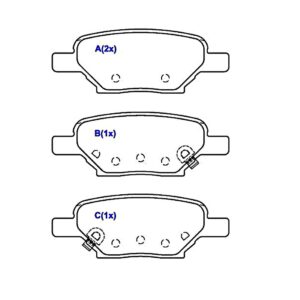Pastilha Traseira Malibu 2010 Em Diante