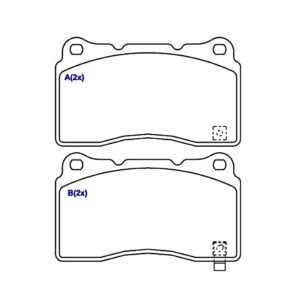 Kit Pastilha Freio Dianteira Camaro Ss 6.2 V8 2010 Á 2015