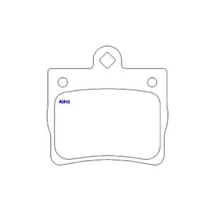 PASTILHA TRAS C180 / 200 / 220 / 250 / 230 93 EM DIANTE --