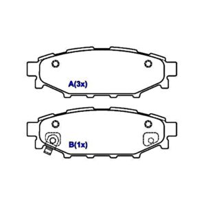 Pastilha Traseira Impreza 20 / Forester 20/25 16v 08/ Oferta