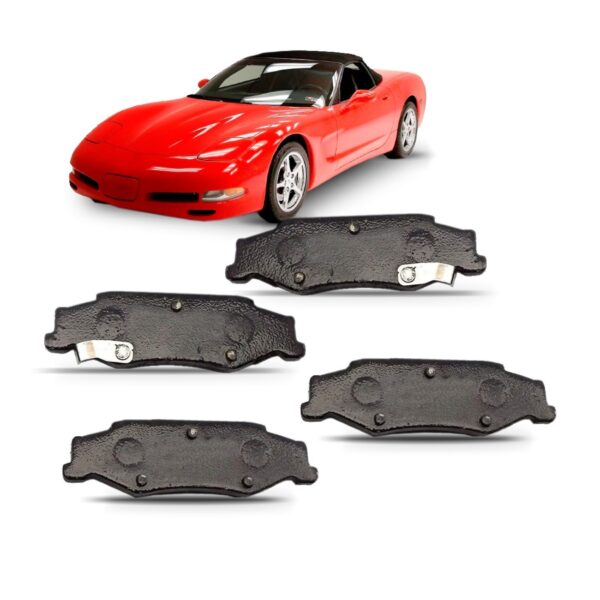 Pastilha Traseira Corvette 1999 Em Diante Com A Cor Preta