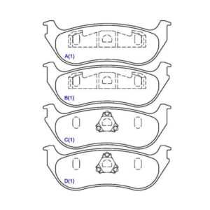 Pastilha Traseira Wrangler 2.5 / 4.0 02 2003 2004 2005 2006