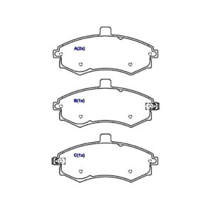 Pastilha Dianteira Elantra 01/03 Cerato 1.6 16v 04 Em Diante