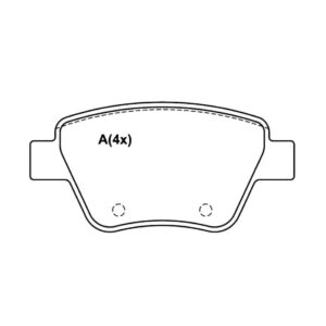 Pastilha Traseira A3/golf 09/12 Beetle 11 Jetta 2.0 11 /...