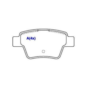 Pastilha Traseira C4 Pallas / 307 2004 Em Diante C/ Garantia