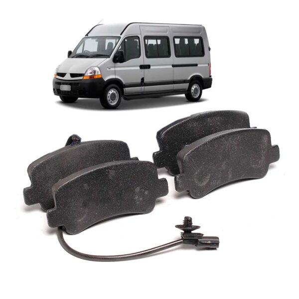 Pastilha Traseira Master 2.3 2013 Em Diante Com A Cor Preta