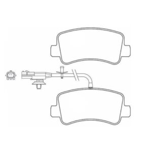 Pastilha Traseira Master 2.3 2013 Em Diante Com A Cor Preta