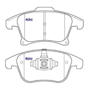 Pastilha De Freio V-brake Para Bicicleta Ms