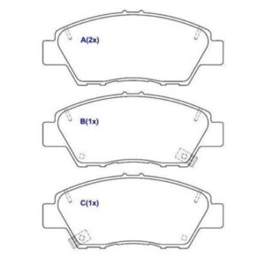 Pastilha Dianteira Fit 1.5 14 Em Diante City 2015 Em Diante