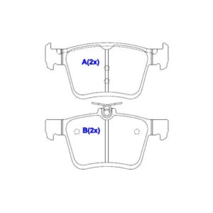 Pastilha Traseira A3 Sportback 1.4 Tsi Golf 1.4 2.0
