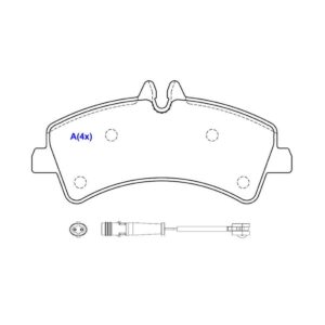 Pastilha Traseira Sprinter 515 2012 Em Diante