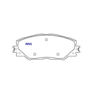 Pastilha Traseira Lancer 2.0 16v 08 Em Diante --