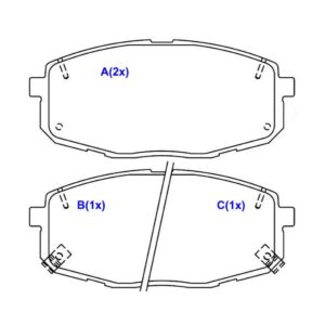 PASTILHA DIANTEIRA CRETA 1.6 / 2.0 17 EM DIANTE --