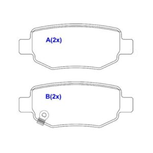 Jogo Pastilha Freio Traseira Cielo Lifan X60 13/... Tiggo 2