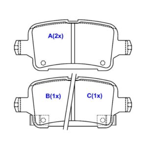 Pastilha Traseira Cruze 1.4 17/...