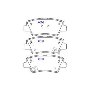 Pastilha Traseira Creta 2022 Em Diante Tucson 2016 A 2022