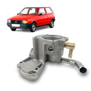 Carcaça Válvula Termostática Uno 85 Ate 91 1.3 Álcool Com Ar