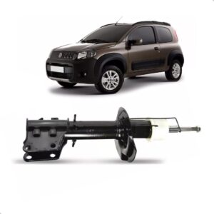 Amortecedor Dianteiro Uno Way 08/14 Da Cor Preta Resistente