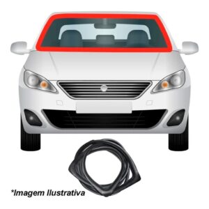 Borracha Para-brisas Captiva Com A Cor Preta Peso: 0,286